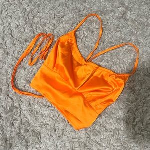 Orange party top